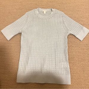 COS blue knit top XS wear once